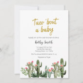 Floral Cactus Waterverf Couple Shower Kaart (Voorkant)