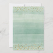 Floral Cactus Waterverf Couple Shower Kaart (Achterkant)