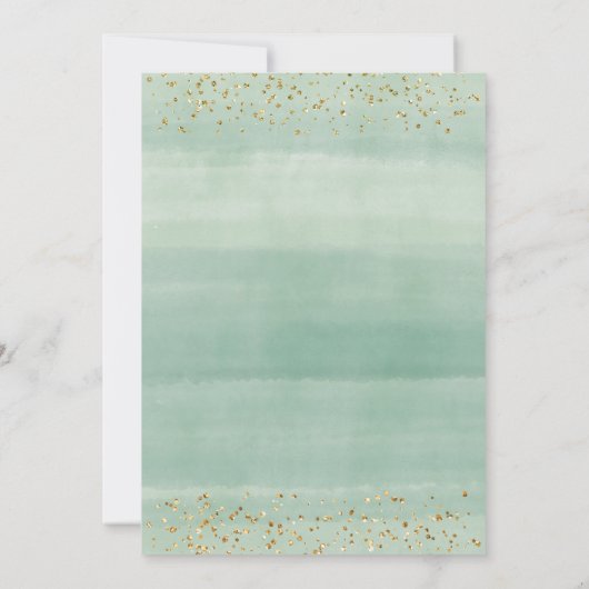 Floral Cactus Waterverf Couple Shower Kaart (Achterkant)