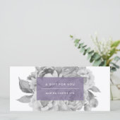  Floral Cadeaubon | LILA (Staand voorkant)