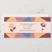 Floral Cadeaubon Sjabloon met Logo (Achterkant)