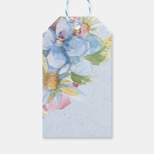 Floral Cadeaulabel (Achterkant)
