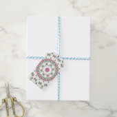 Floral Cadeaulabel (Met Touw)