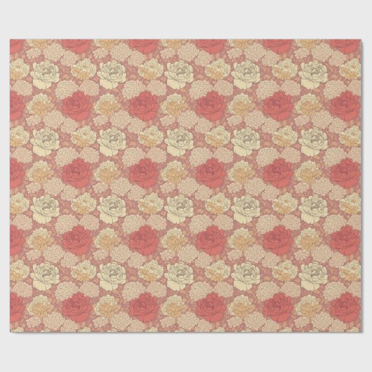  Floral Cadeaupapier (Vlak)