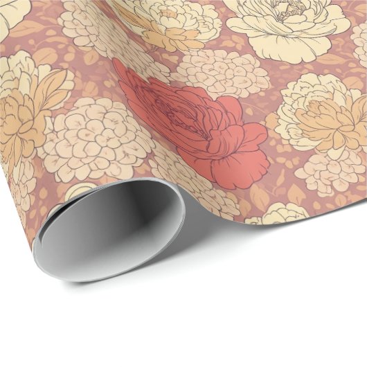  Floral Cadeaupapier (Rol Hoek)