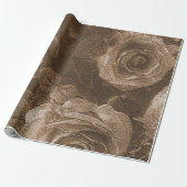 Floral  cadeaupapier (Uitgerold)