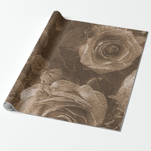 Floral  cadeaupapier (Uitgerold)