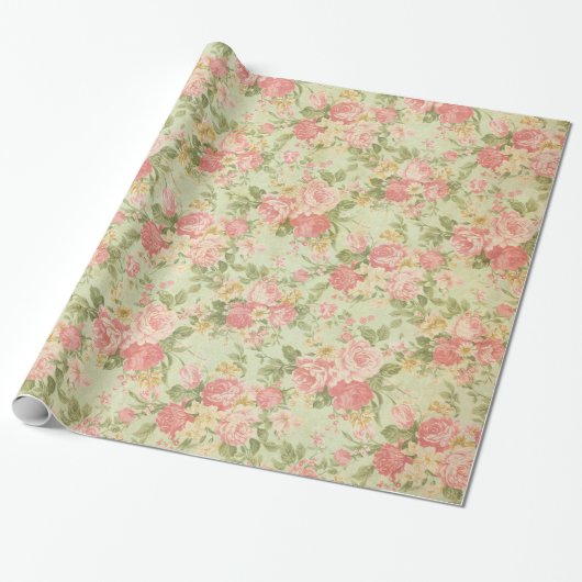 Floral Cadeaupapier (Uitgerold)