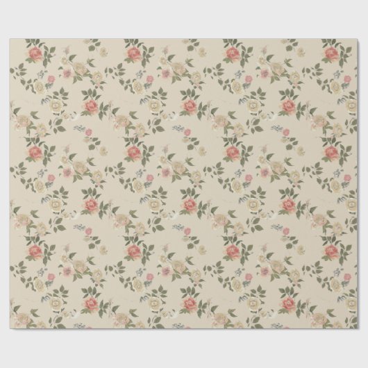  Floral Cadeaupapier (Vlak)