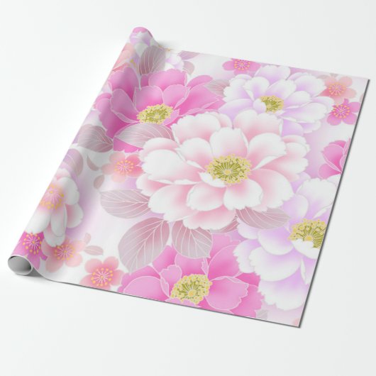 Floral Cadeaupapier (Uitgerold)