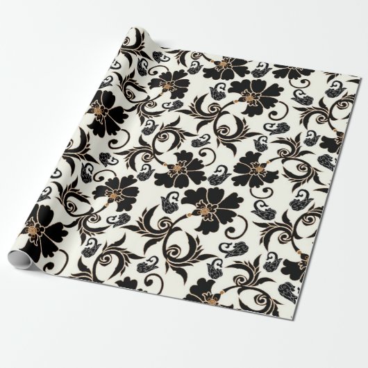 Floral Cadeaupapier (Uitgerold)