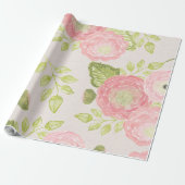  Floral Cadeaupapier (Uitgerold)