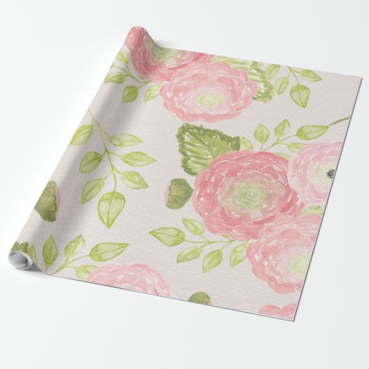  Floral Cadeaupapier (Uitgerold)