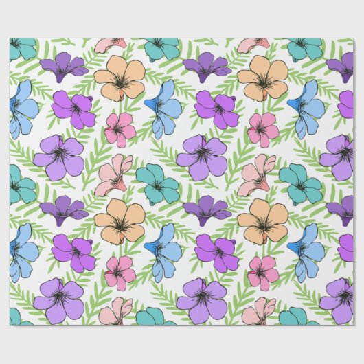 Floral Cadeaupapier (Vlak)