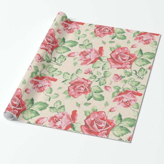  Floral Cadeaupapier (Uitgerold)