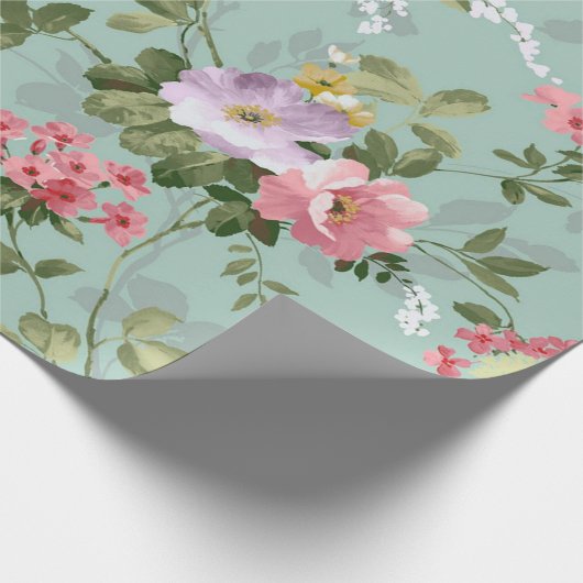 Floral  cadeaupapier (Hoek)
