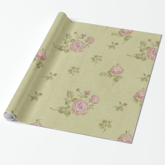  Floral Cadeaupapier (Uitgerold)