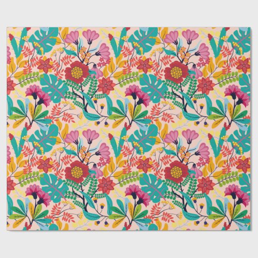 Floral Cadeaupapier (Vlak)