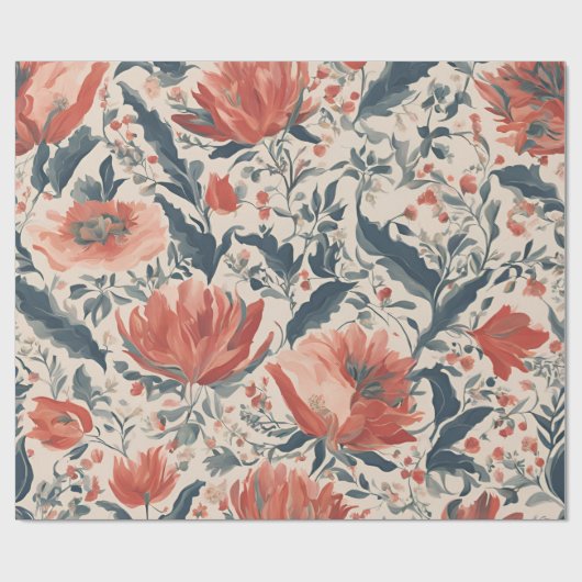 Floral Cadeaupapier (Vlak)