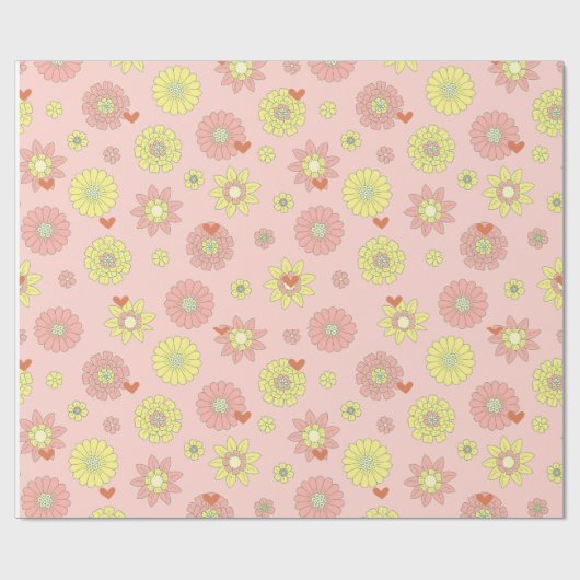 Floral Cadeaupapier (Vlak)