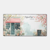 Floral Café in Spring Desk Mat (Voorkant)