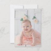 Floral Cake First Birthday - Uitnodiging voor elke (Achterkant)