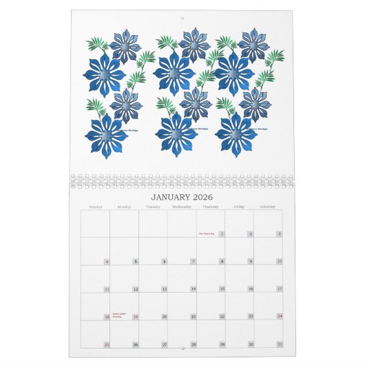 Floral Calendar Kalender (Jan 2026)