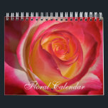 Floral Calendar Kalender<br><div class="desc">Agenda 12 maanden,  14 bladzijden,  afbeelding van verschillende bloemen op elke bladzijde. Met inbegrip van de data van de Amerikaanse Feestdagen,  11" bij 17"</div>