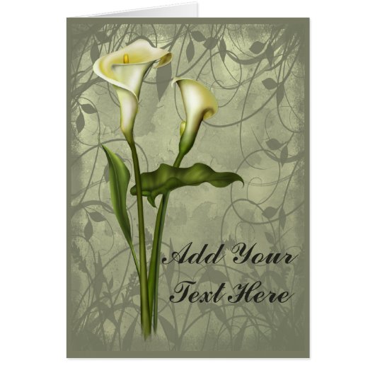 Floral Calla Elegance (Voorkant)