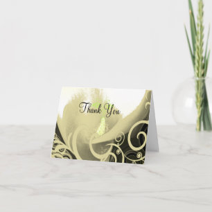 Floral Calla lily Dank u Bedankkaart