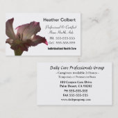 Floral Calm Caregiver Professional Visitekaartje (Voorkant / Achterkant)