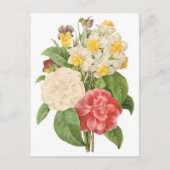  Floral Camelia Daffodil Flowers door Redoute Briefkaart (Voorkant)