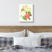  Floral Camelia Daffodil Flowers door Redoute Canvas Afdruk (Insitu (Slaapkamer))