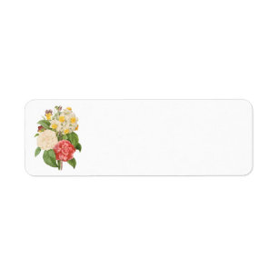 Floral Camelia Daffodil Flowers door Redoute Etiket