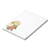Floral Camelia Daffodil Flowers door Redoute Notitieblok (Linkerzijde)