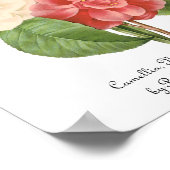  Floral Camelia Daffodil Flowers door Redoute Poster (Hoek)