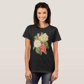  Floral Camelia Daffodil Flowers door Redoute T-shirt (Voorkant volledig)