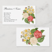 Floral Camelia Daffodil Flowers door Redoute Visitekaartje (Voorkant / Achterkant)