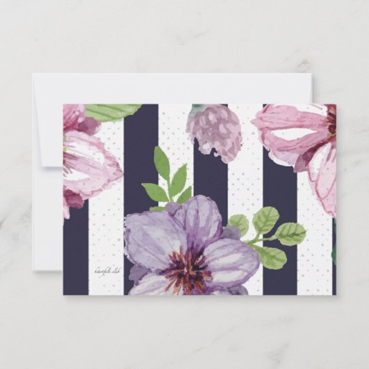 Floral Cameo Respons Kaarten (Achterkant)