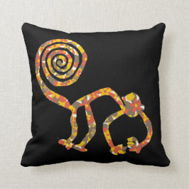 Floral Camouflage Nazca Monkey Pillow Kussen