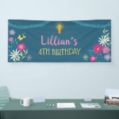 Floral Candle Birthday Banner (Beurs)