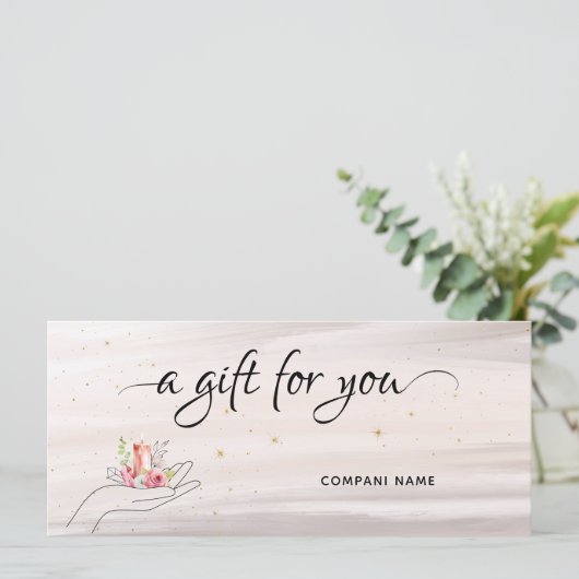 Floral Candle Cadeaubon (Staand voorkant)