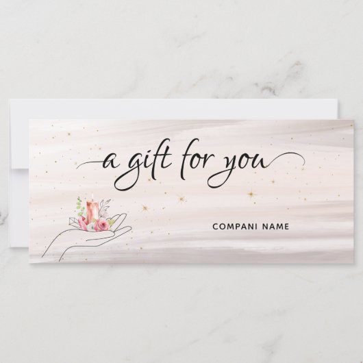 Floral Candle Cadeaubon (Voorkant)