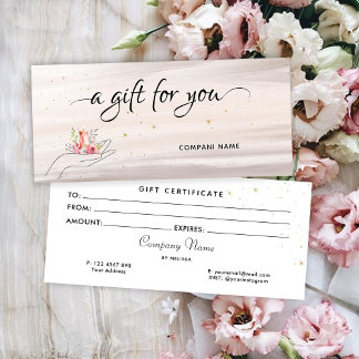 Floral Candle Cadeaubon