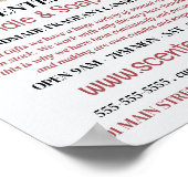 Floral Candle, Candle & Soap Maker Adverteren Poster (Hoek)