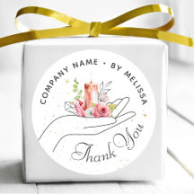 Floral Candle dank u