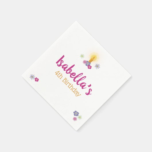 Floral Candle Servet (Hoek)