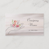 Floral Candle Visitekaartje (Voorkant)