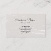 Floral Candle Visitekaartje (Achterkant)