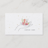 Floral Candle Visitekaartje (Voorkant)